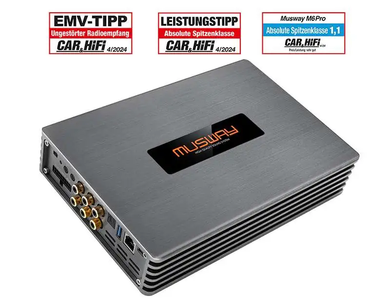 Amply xe hơi kèm DSP Musway M6 Pro