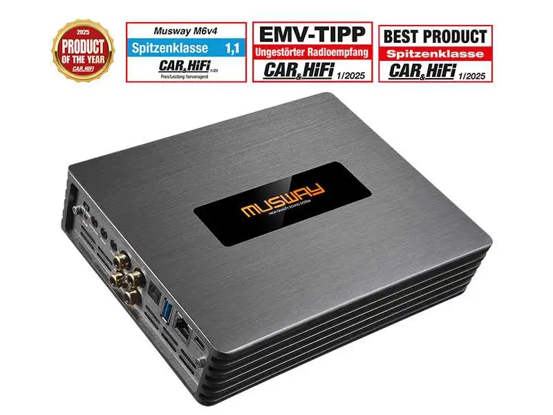 Amply xe hơi kèm DSP Musway M6