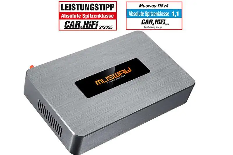 Amply xe hơi kèm DSP – Musway D8