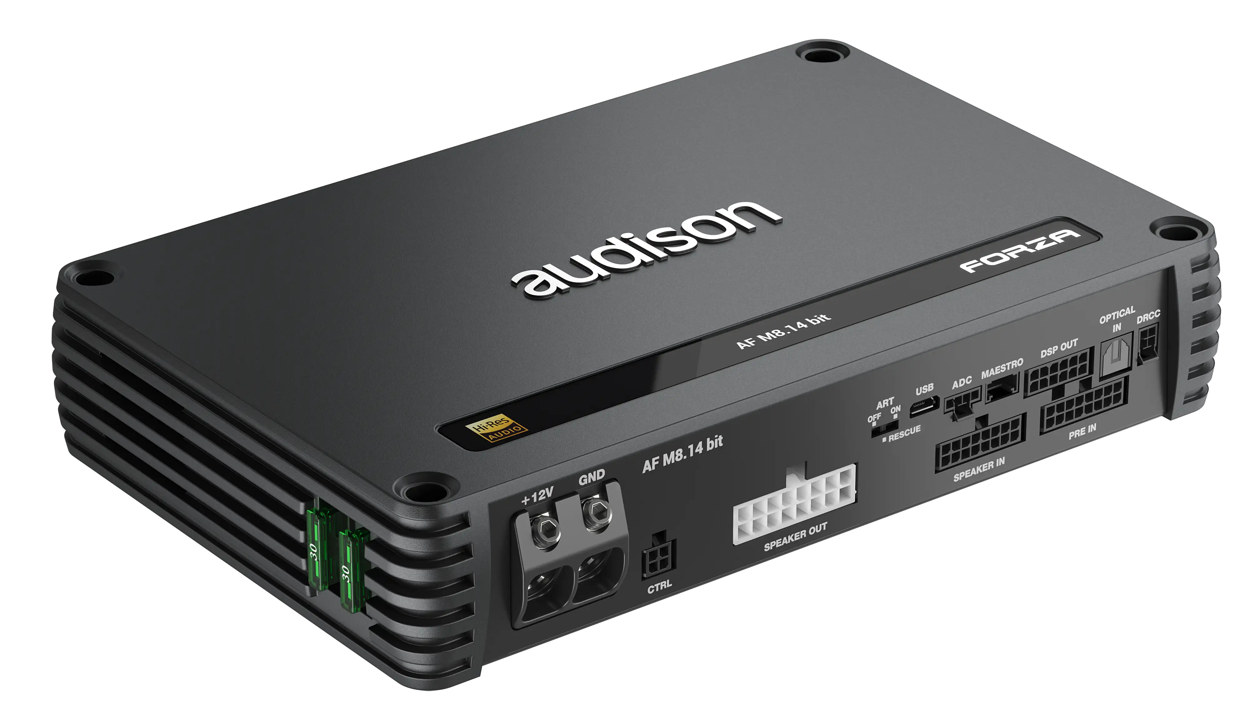 Audison AF M8.14 bit – Amply DSP 8 Kênh Cao Cấp Chuẩn Hi-Res Cho Ô Tô