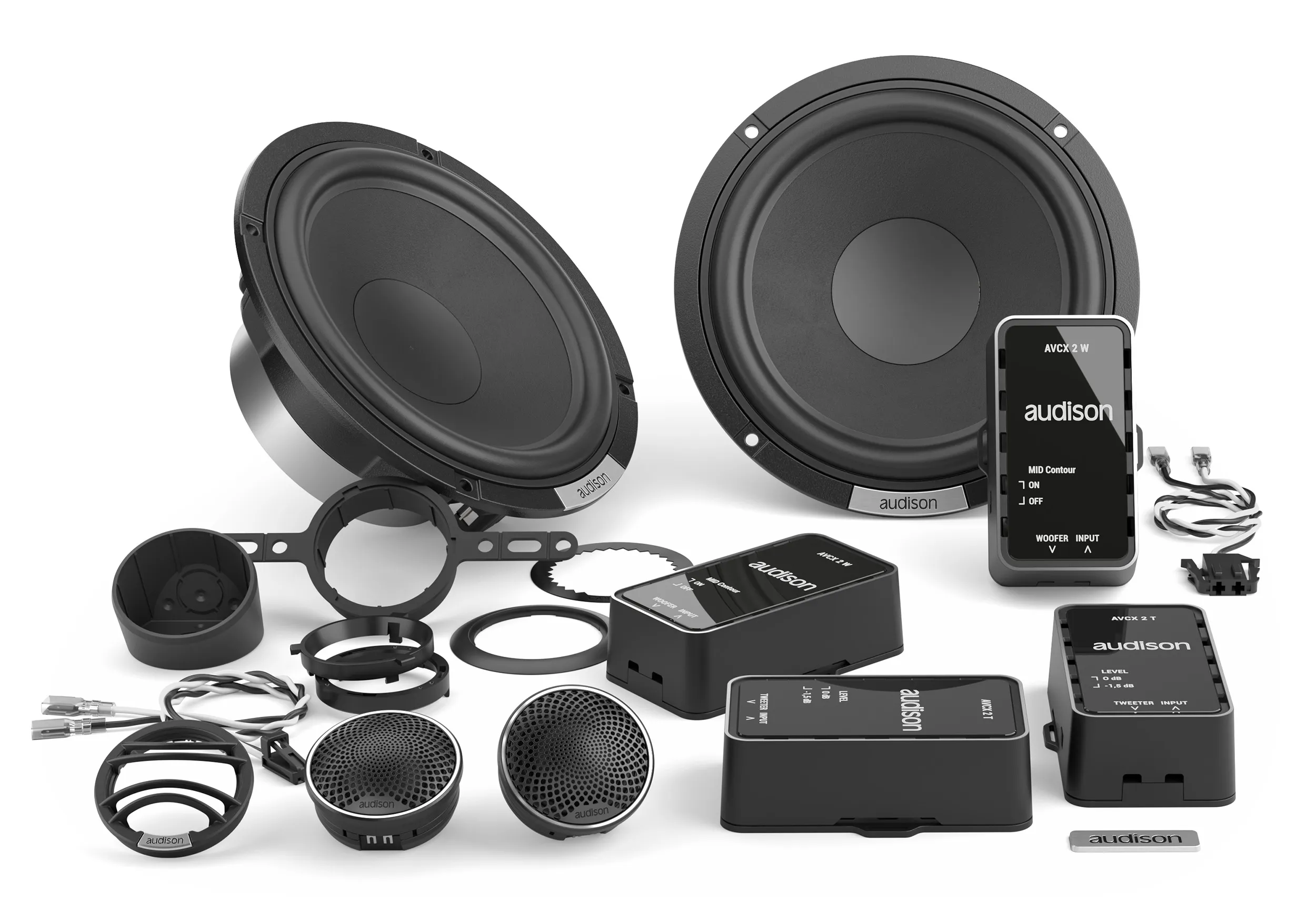 Loa Ô Tô Audison AVK 6 S II – Bộ Loa 2 Way Passive Nhỏ Gọn, Hi-Res Cao Cấp