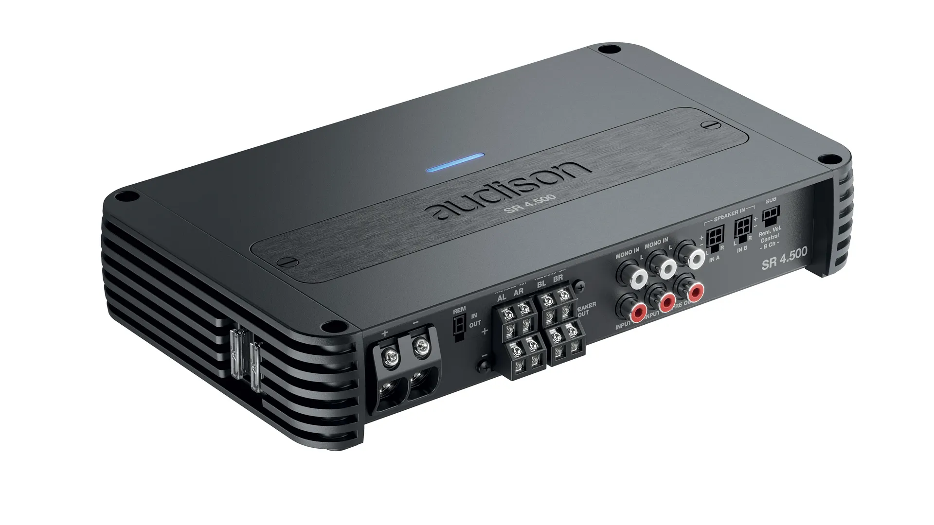 Audison SR 4.500 – Amply 4 kênh công suất lớn, linh hoạt cho hệ âm thanh ô tô
