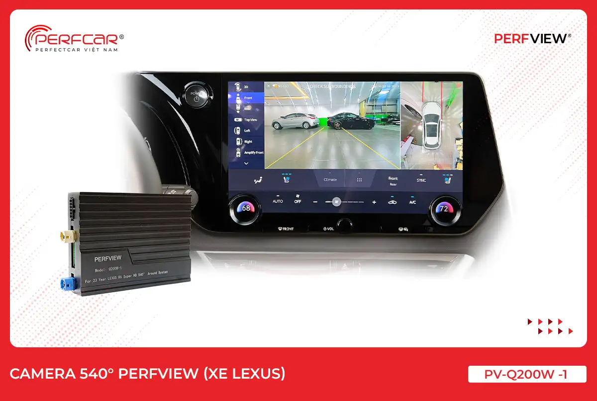Camera 540° PERFVIEW (xe Lexus)