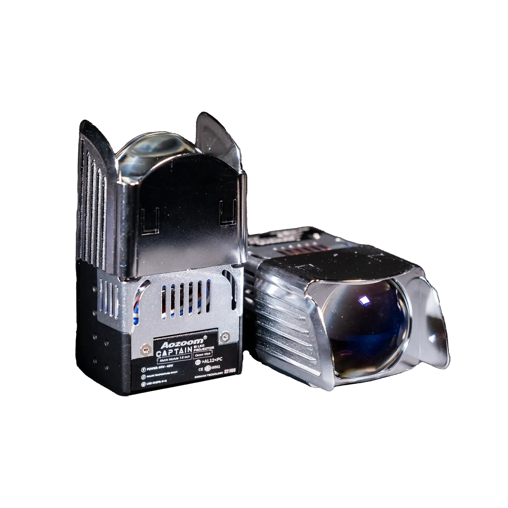 Đèn LED Projector AOZOOM Captain Light 1.8 Inch – Bi LED Mini Nhỏ Gọn, Chiếu Sáng Mạnh Mẽ