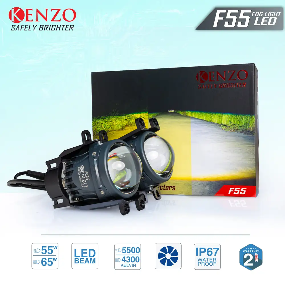 Bi LED Gầm Kenzo F55 3 Inch – Bi Gầm Thế Hệ Mới Ánh Sáng Mạnh Mẽ
