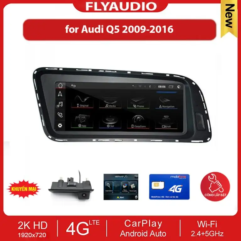 MÀN HÌNH FLY-AUDIO AUDI Q5 8.8INCH (2009-2016)
