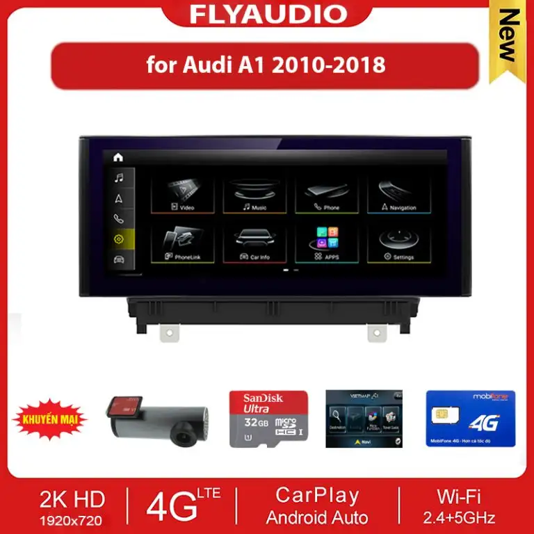 MÀN HÌNH FLY AUDIO AUDI A1 2010-2015
