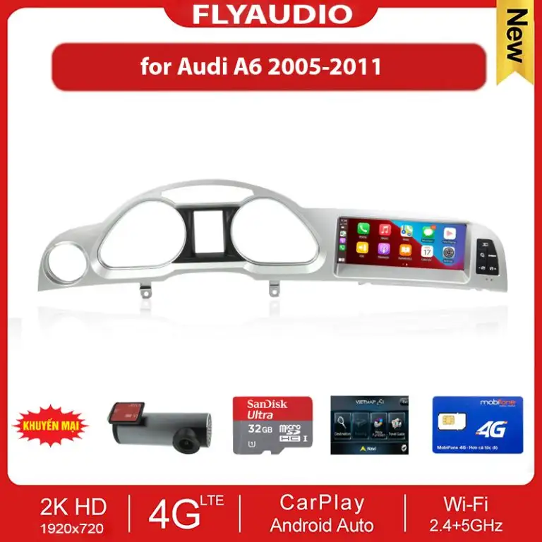 MÀN HÌNH FLY AUDIO AUDI A6 2006-2011