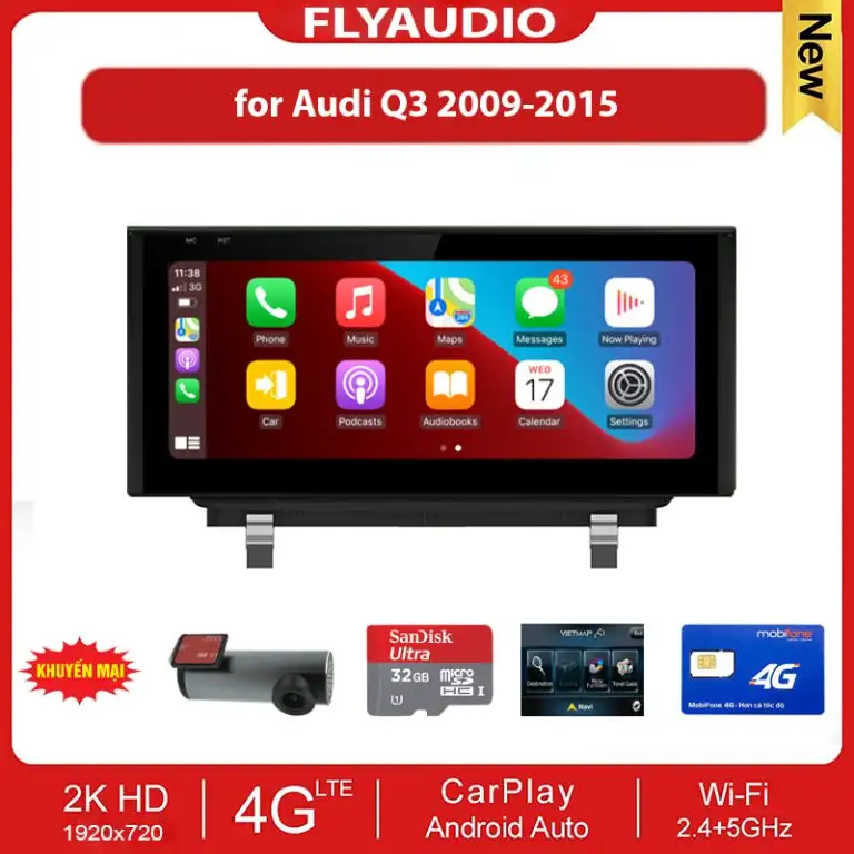 MÀN HÌNH FLY AUDIO AUDI Q3 2009-2015