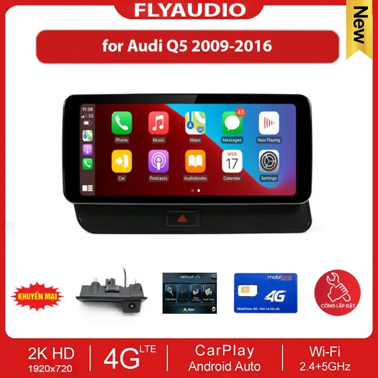 MÀN HÌNH FLY AUDIO AUDI Q5 2009-2016