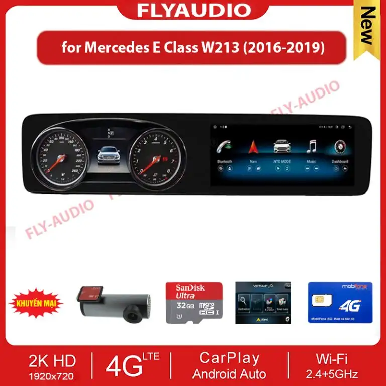 MÀN HÌNH FLY-AUDIO MERCEDES-BENZ E CLASS W213 2016-2019