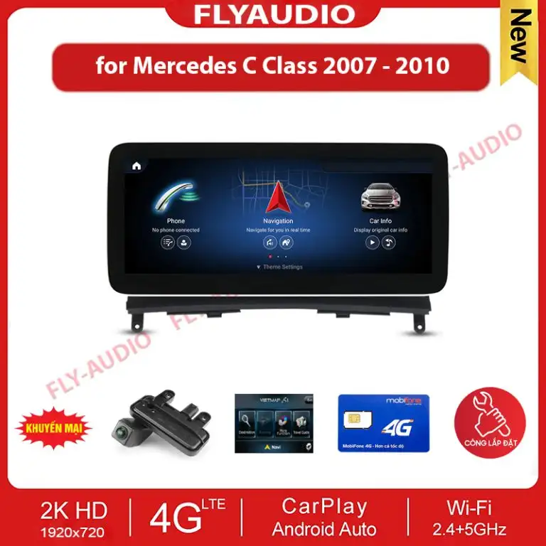 MÀN HÌNH FLY-AUDIO MERCEDES-BENZ C CLASS 2007-2010