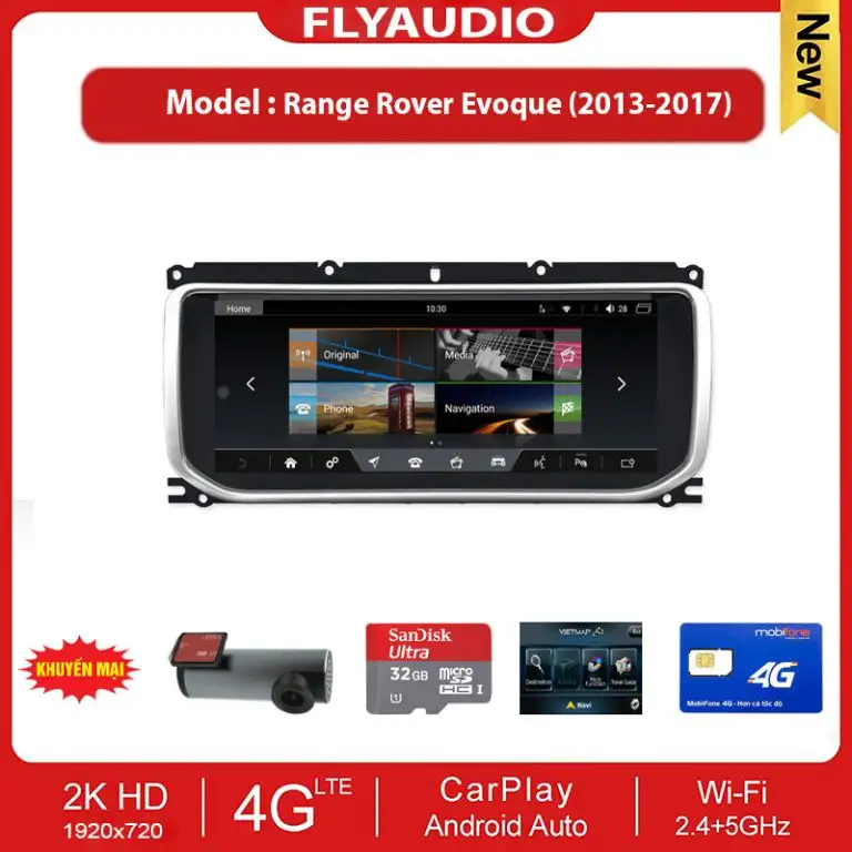 MÀN HÌNH FLY AUDIO RANGE ROVER EVOQUE