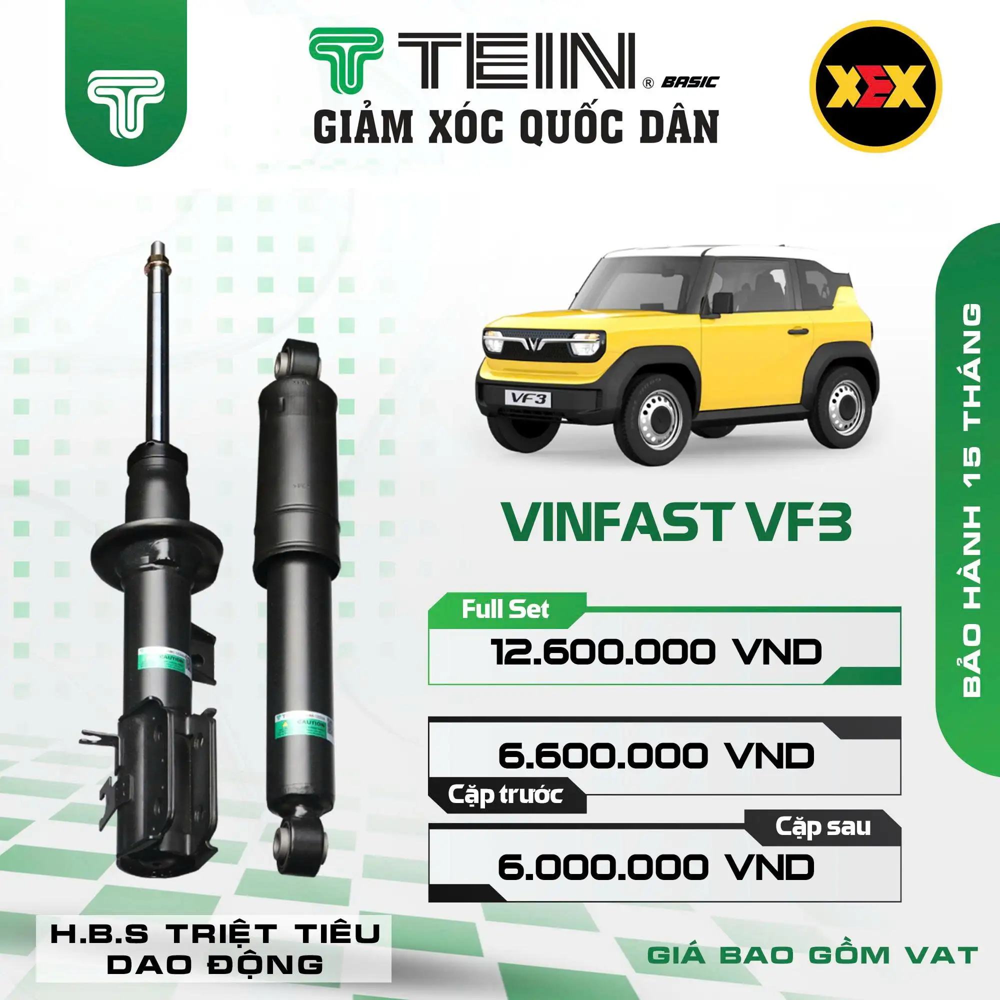 GIẢM XÓC VF3 – TEIN BASIC