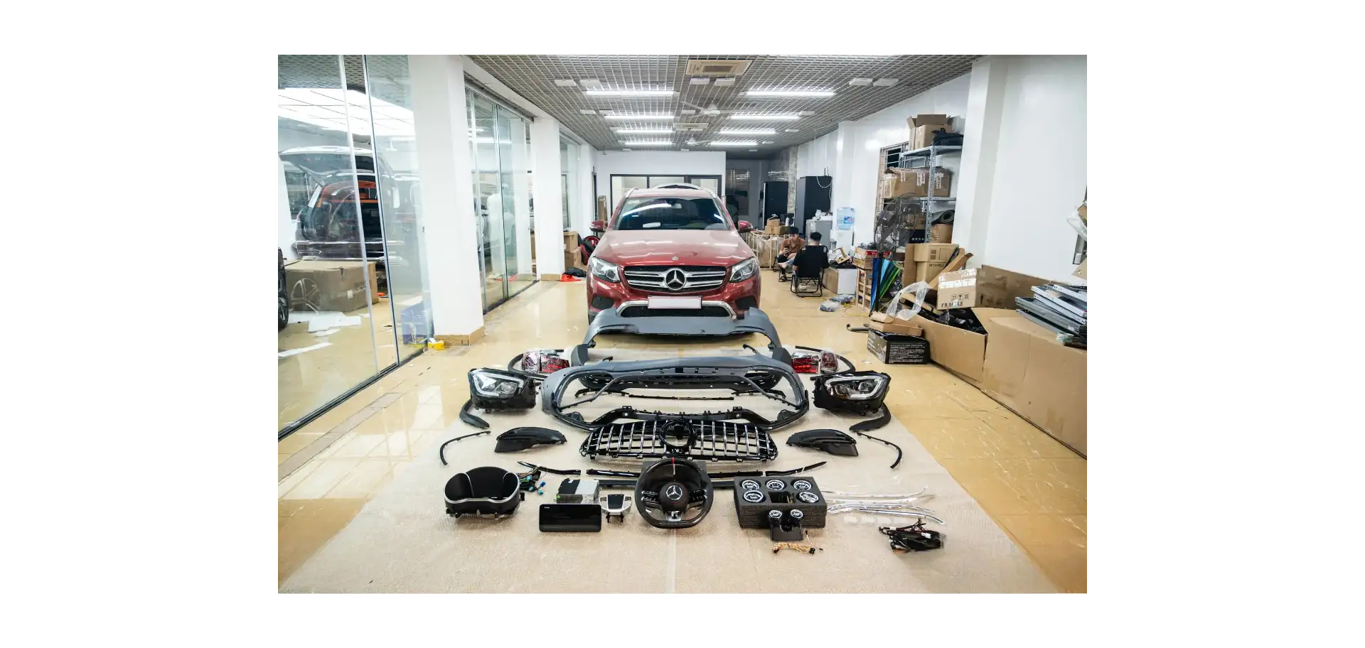 Nâng cấp xe Mercedes GLC200 Up Bodykit GLC63 Facelift, Nâng Cấp Nội Ngoại Thất
