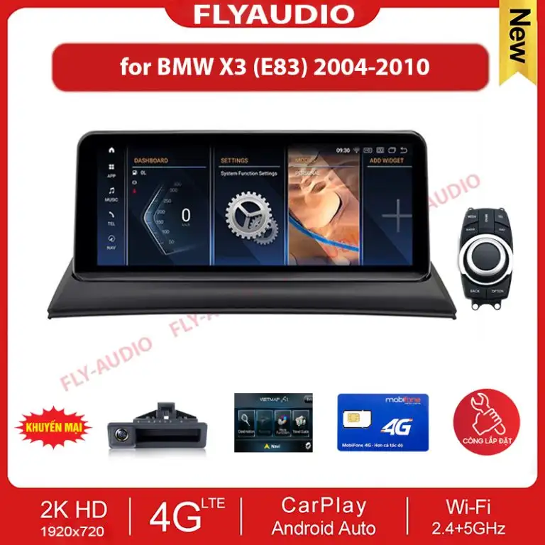 MÀN HÌNH FLY AUDIO BMW X3 (E83) 2004-2010