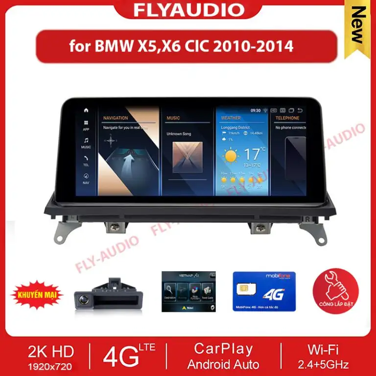 MÀN HÌNH FLY AUDIO BMW X5,X6 CIC 2010-2014