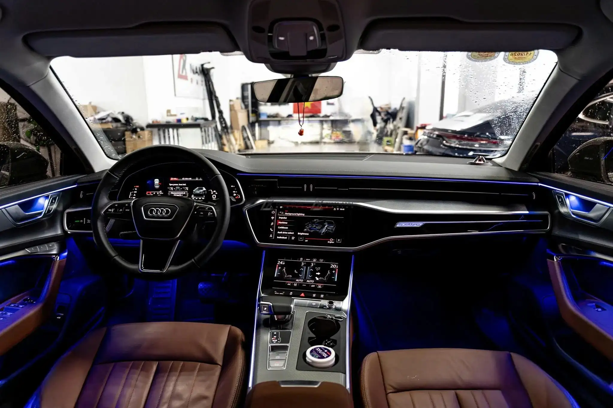 NÂNG CẤP XE AUDI A6, NÂNG CẤP HỆ THỐNG LED NỘI THẤT, BANG & OLUFSEN, ÁP SUẤT LỐP