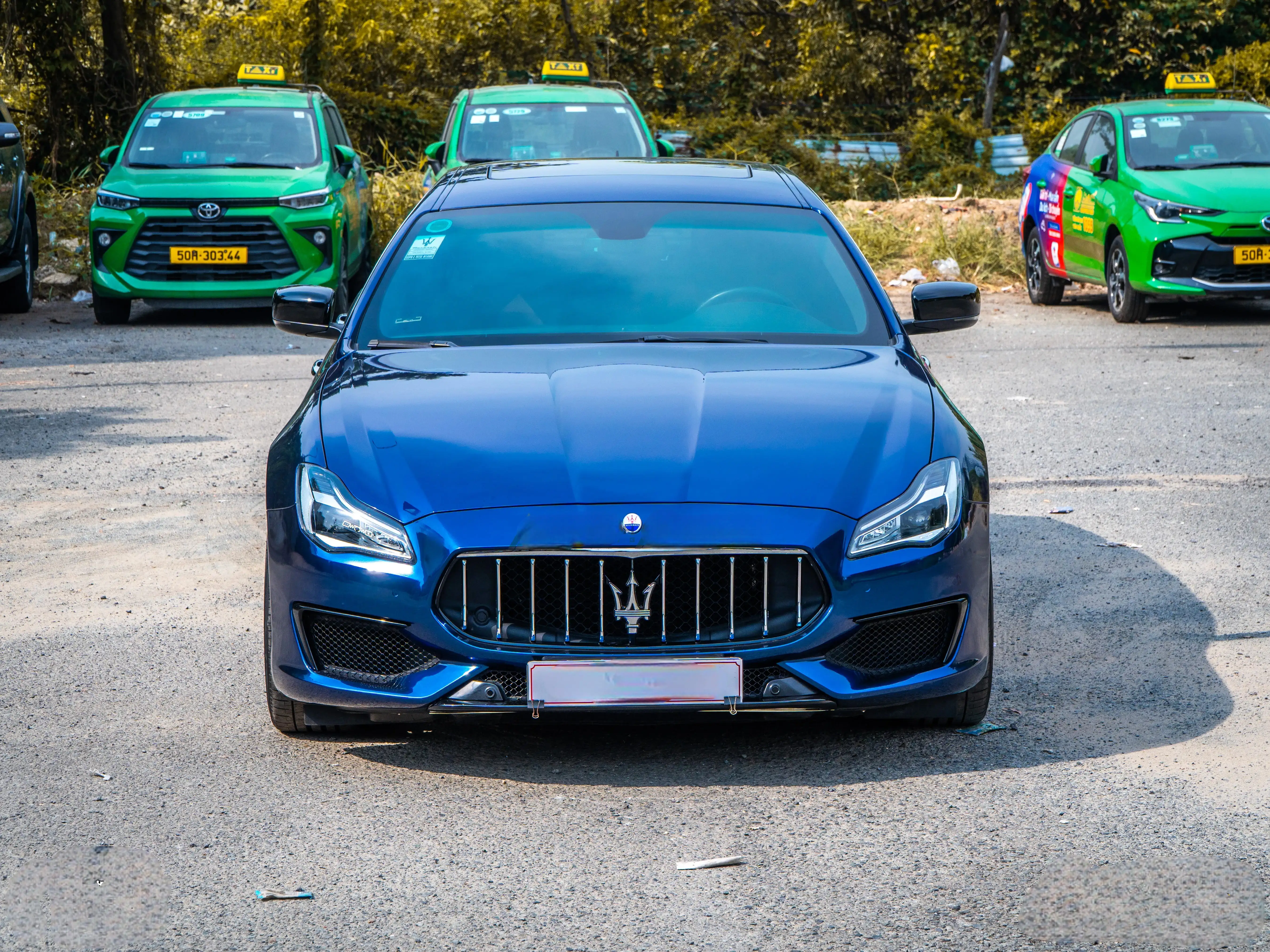 Nâng cấp xe Maserati Quattroporte, Wrap Màu Gloss Metallic Sapphire Blue