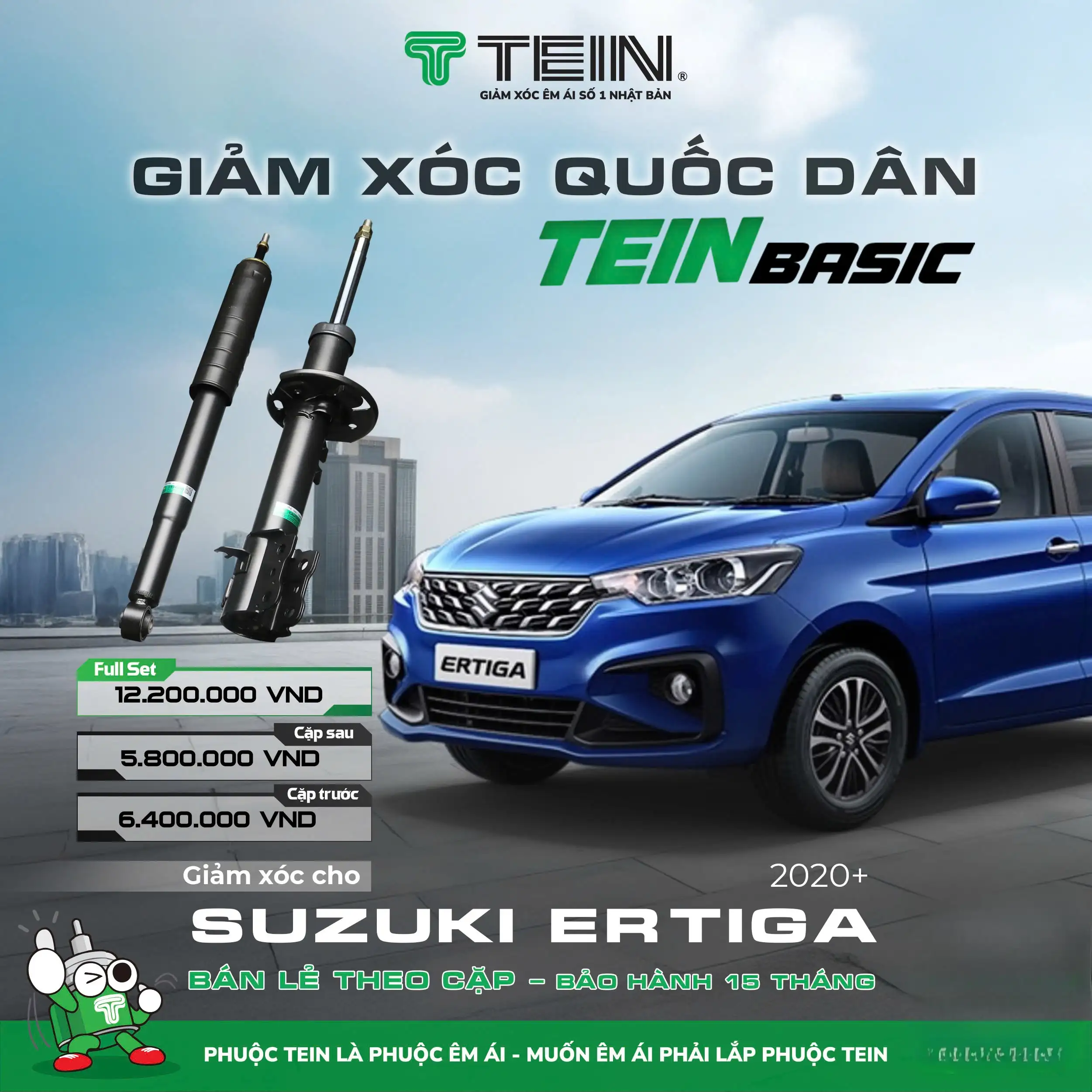 GIẢM XÓC SUZUKI ERTIGA (2020+) TEIN BASIC