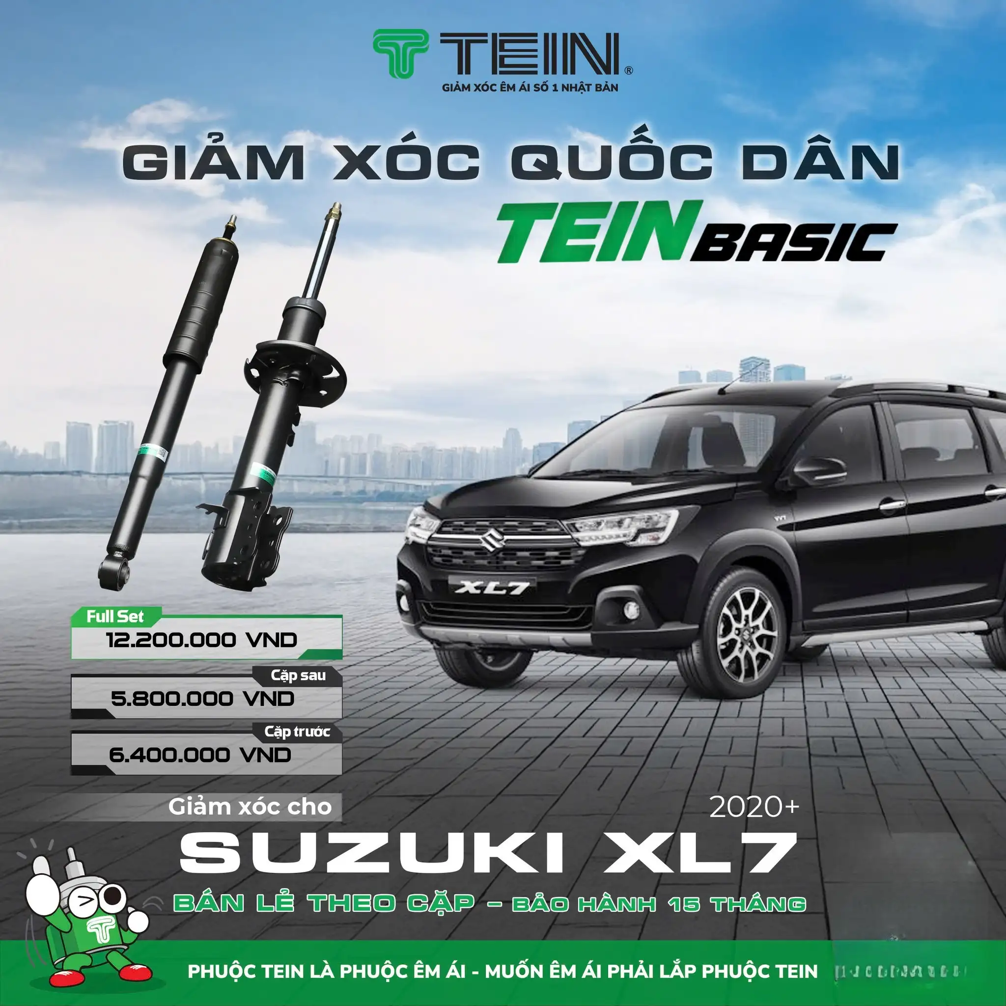 GIẢM XÓC SUZUKI XL7 (2020+) TEIN BASIC