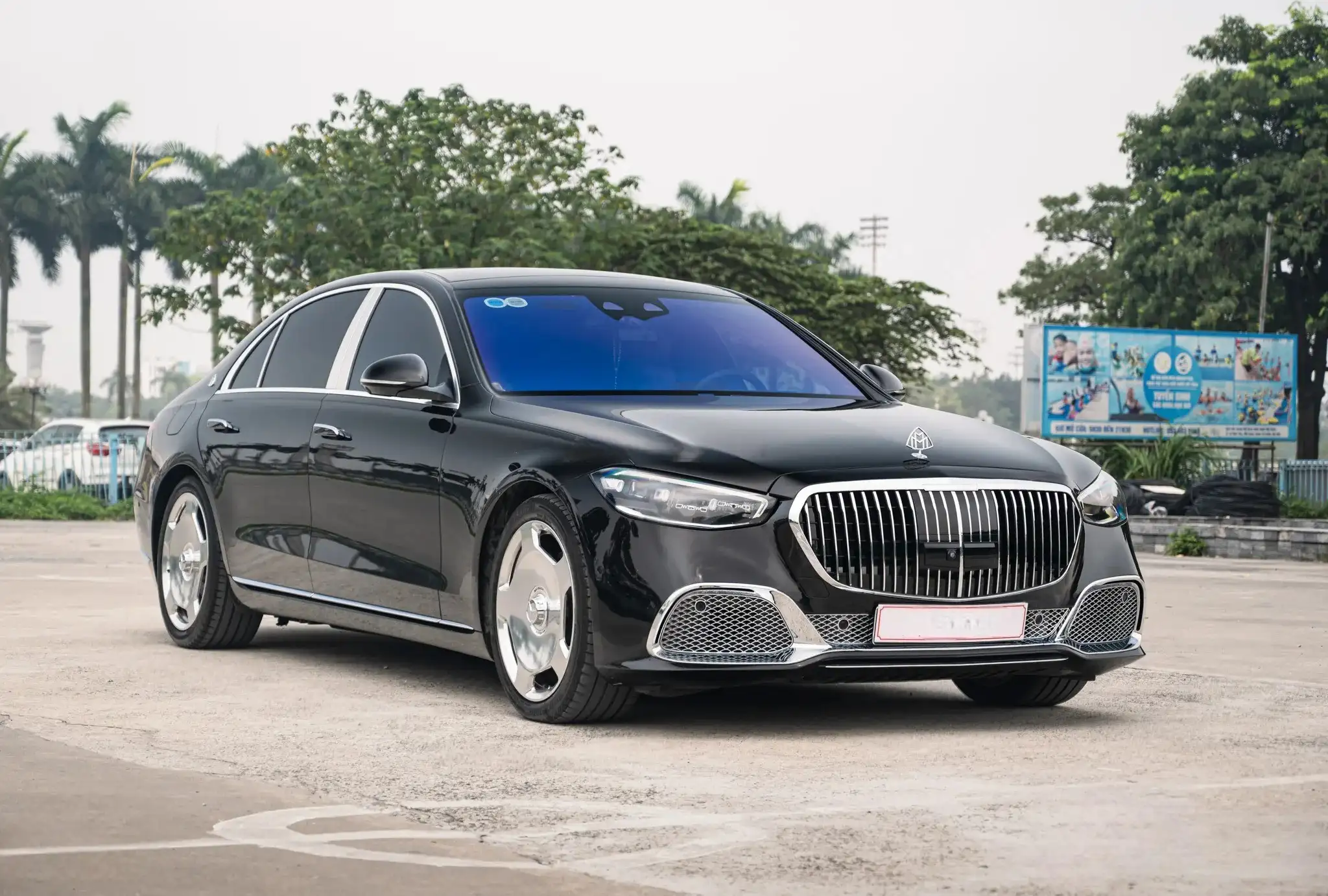 Nâng cấp xe Mercedes S450, Up Bodykit Maybach Và Mâm Maybach 21 Inch