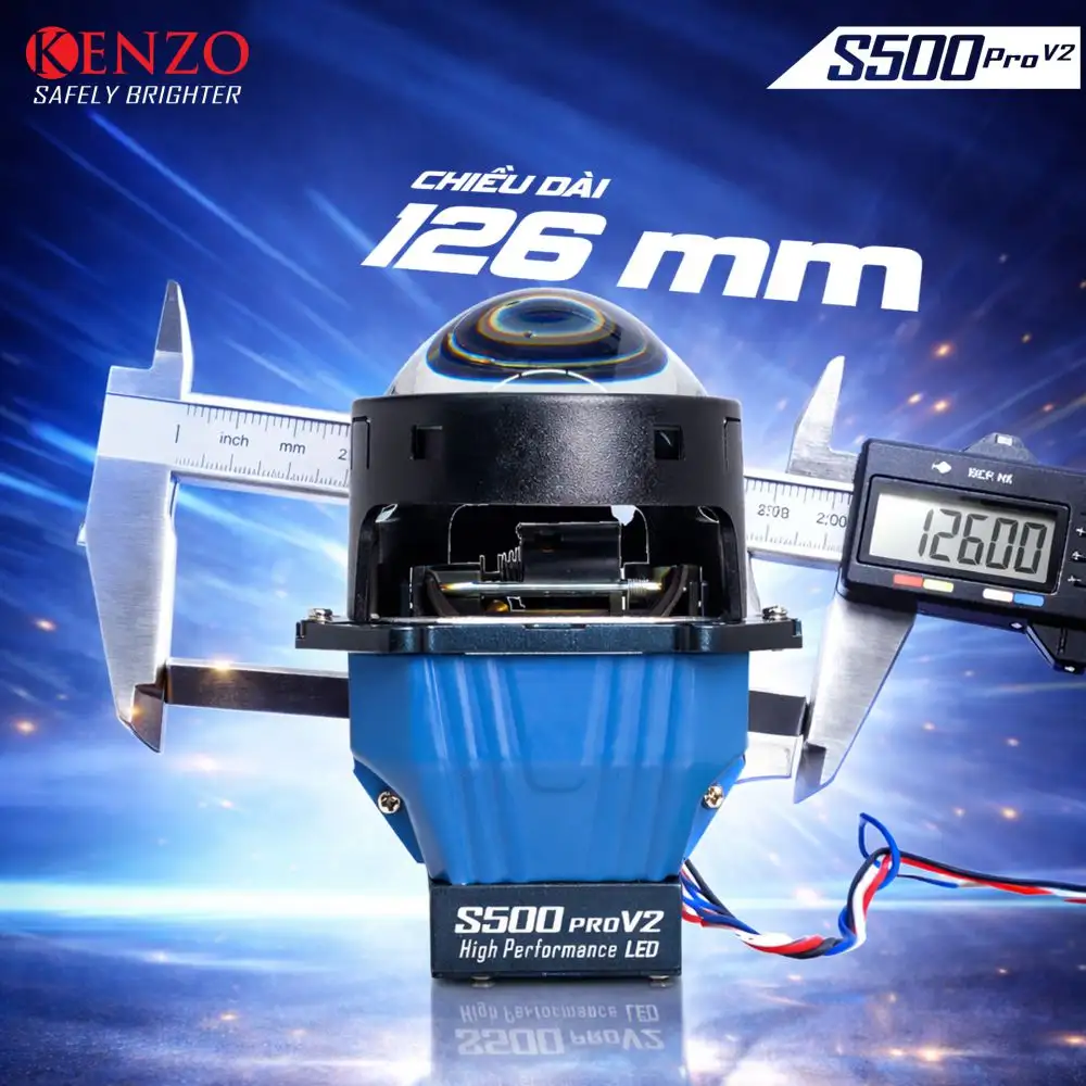 Bi LED Kenzo S500 Pro V2 – Bi LED Hiệu Suất Cao Thế Hệ Mới