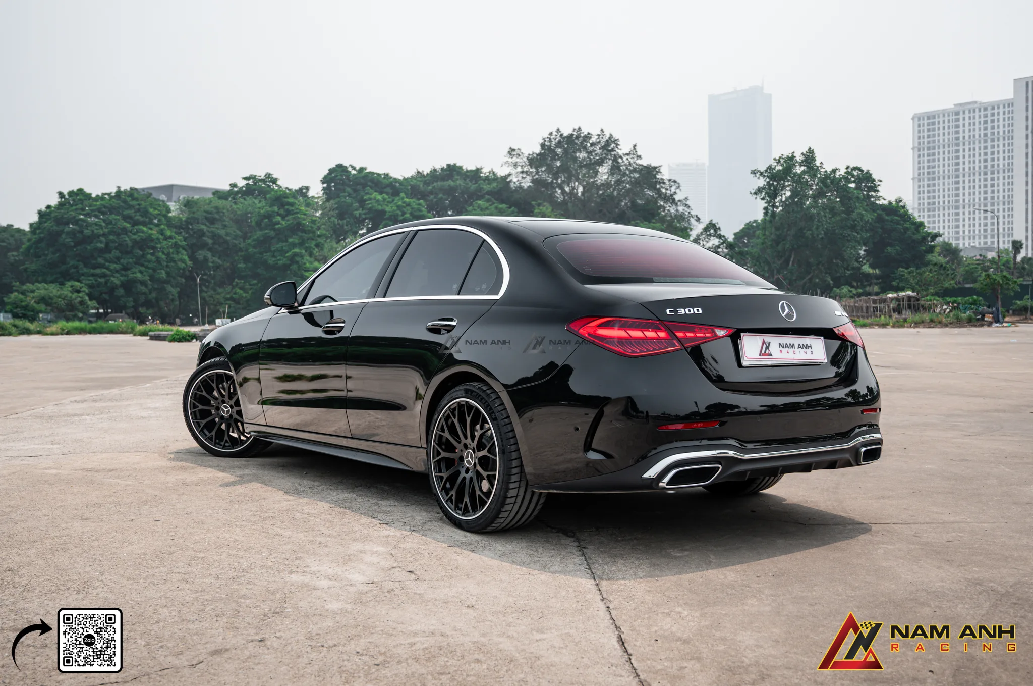 Nâng cấp xe Mercedes C300, Nâng Cấp Calang AMG, Mâm C63 Và Lốp Michelin Pilot Sport