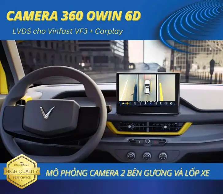 Camera 360 Owin LVDS cho xe VinFast VF3