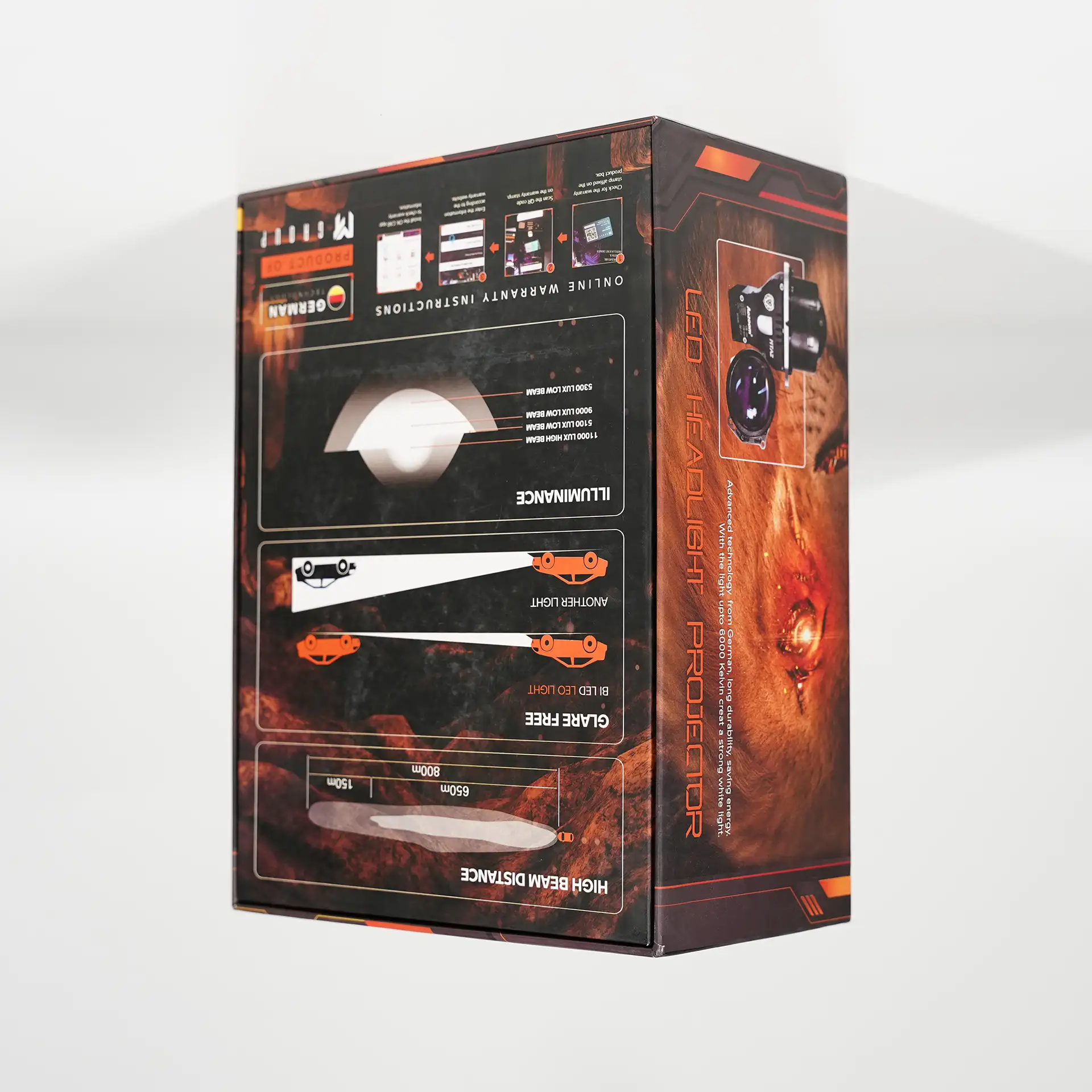 Đèn LED Projector AOZOOM Leo Light – Bi LED Cao Cấp Ánh Sáng Mạnh Mẽ, Bám Đường Tốt