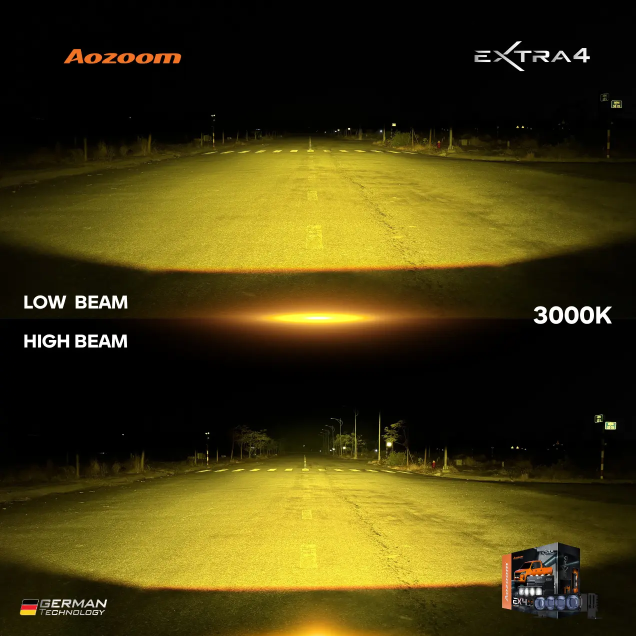 Đèn Gầm AOZOOM EX4 LED EXTRA LIGHTS – Đèn Trợ Sáng Flagship Công Suất 108W