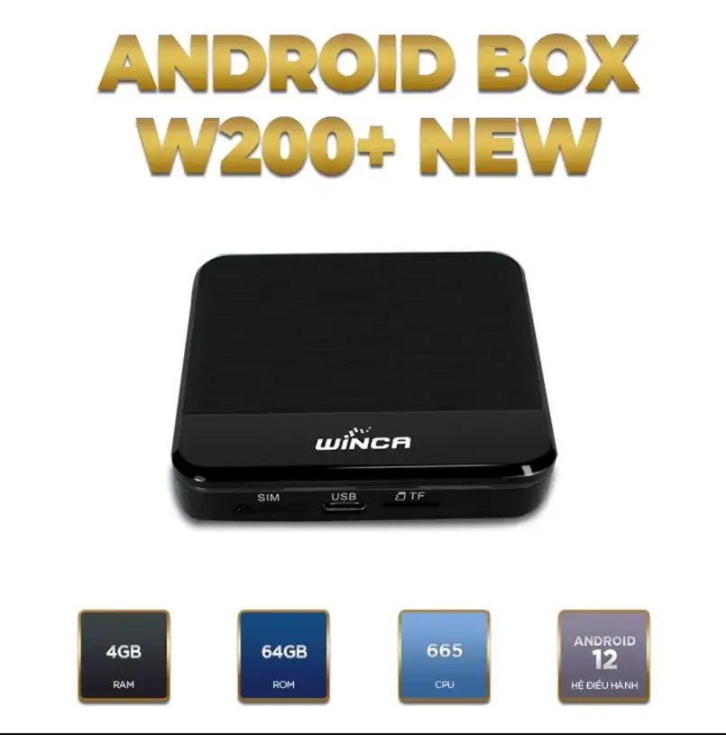 Màn hình Android Box W200+ NEW