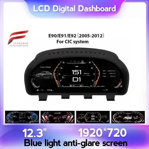 Màn Hình ODO LCD BMW 3 Series E90/E91/E92 – Đồng Hồ Điện Tử Full LCD Hiện Đại