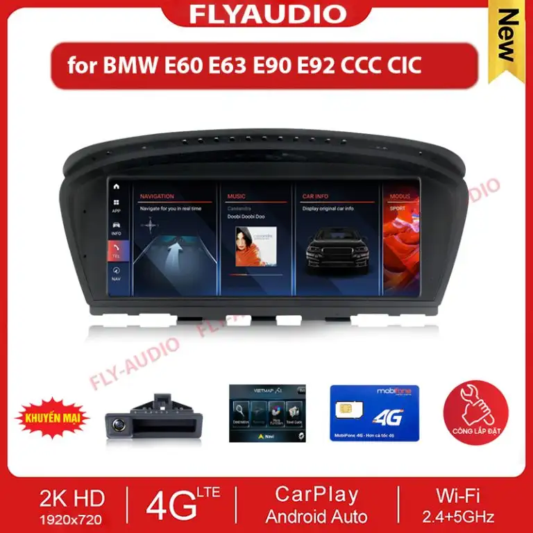 MÀN HÌNH FLY-AUDIO BMW 5 SERIES (E60) 2004-2008