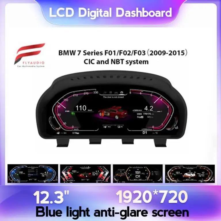 Màn Hình ODO LCD BMW 7 Series F01/F02 2009-2015 – Đồng Hồ Điện Tử Full LCD Cao Cấp