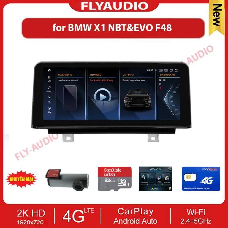MÀN HÌNH FLY AUDIO BMW X1 (F48) 2016-2019