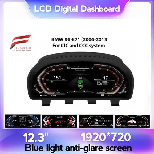 Màn Hình ODO LCD BMW X6 E71 – Đồng Hồ Điện Tử Full LCD Cao Cấp