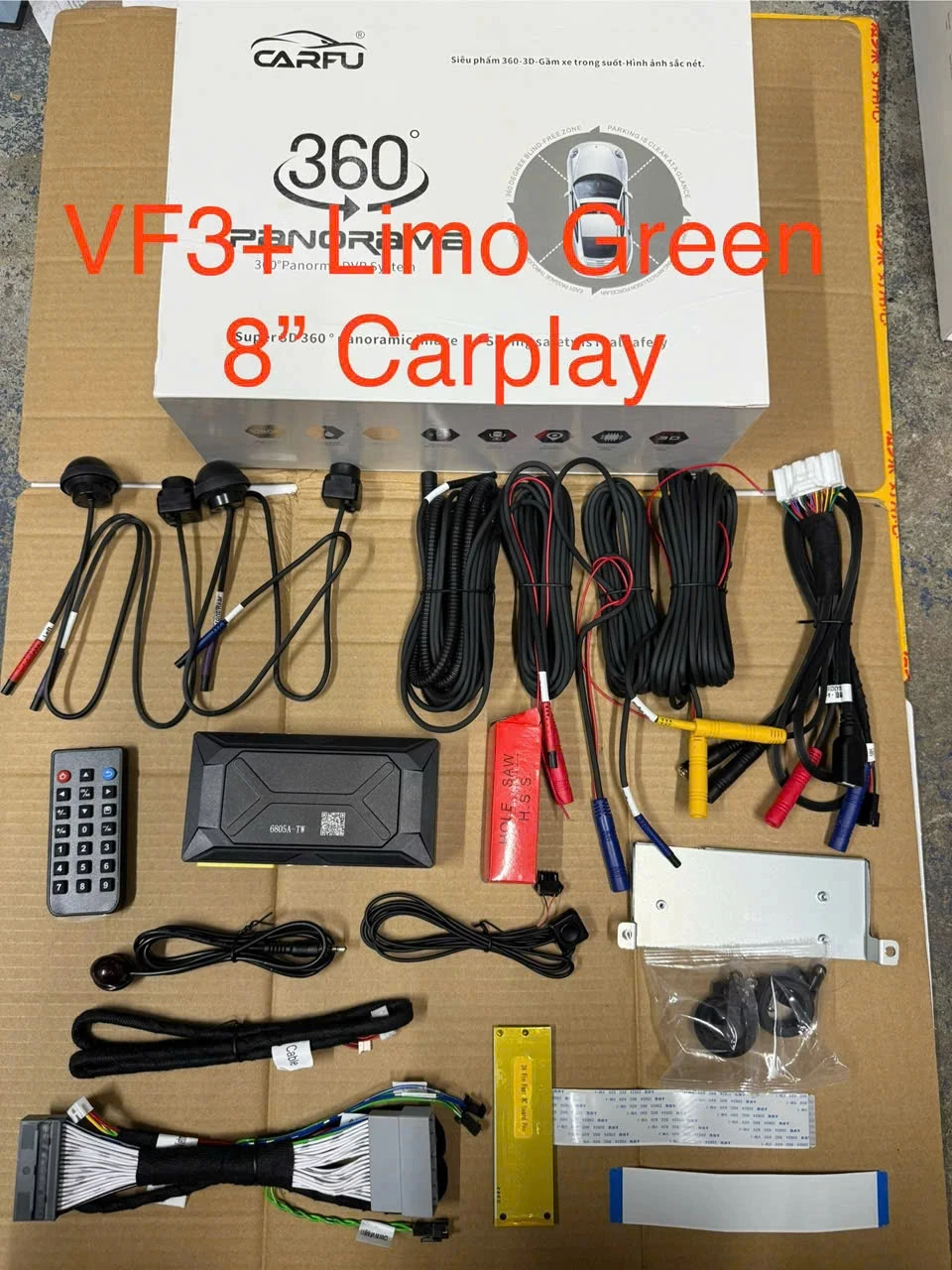 CAMERA 360 ĐỘ CHO VINFAST VF3 & LIMO CÓ CARPLAY
