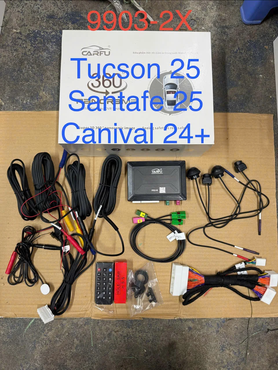 CAMERA 360 ĐỘ TUCSON 2025; SANTAFE 2025; CANIVAL 24+; SONATA