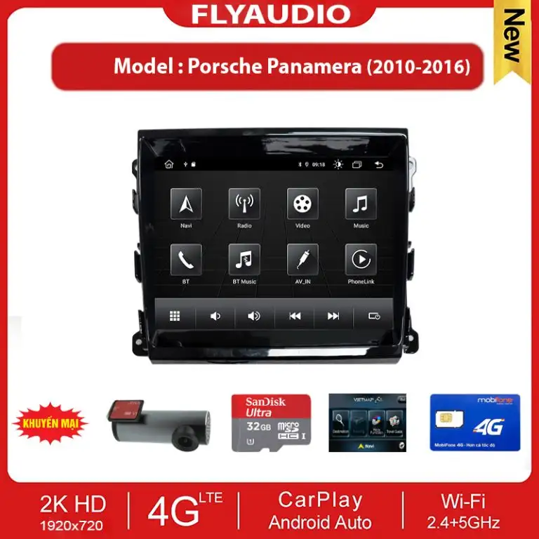 MÀN HÌNH FLYAUDIO PORSCHE PANAMERA