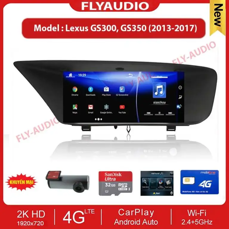 MÀN HÌNH FLY AUDIO LEXUS GS300, GS350 (2013-2017)