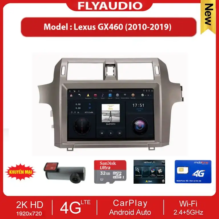 MÀN HÌNH FLY-AUDIO LEXUS GX460 (2010-2019)