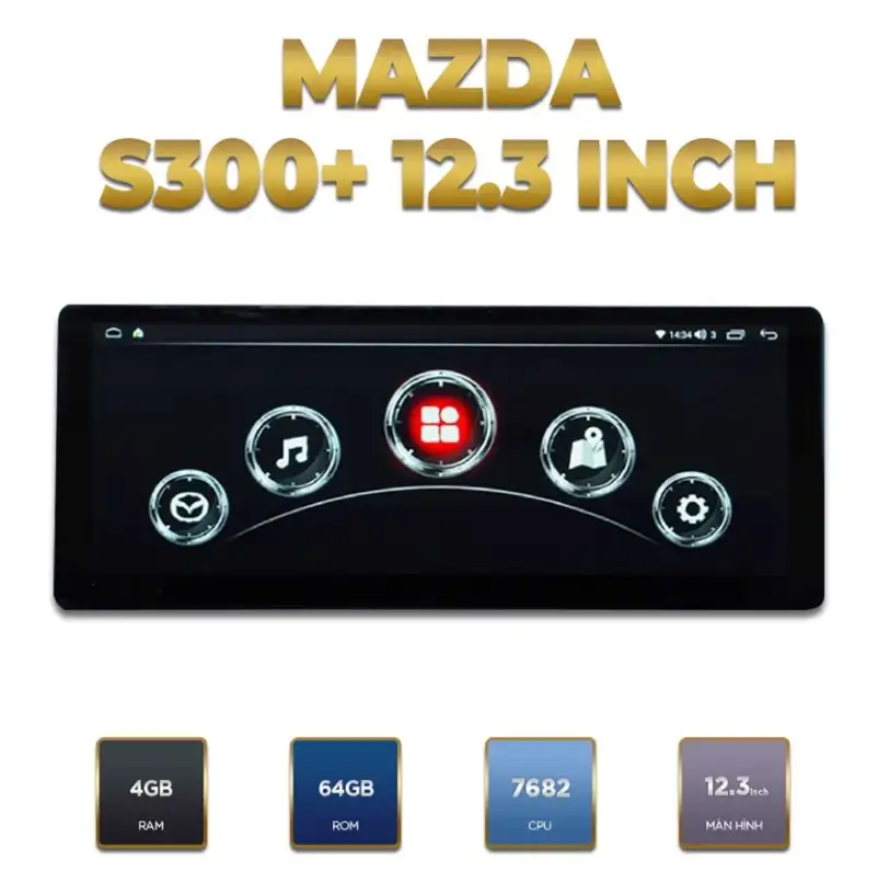 Màn Hình Android Mazda S300+ 12.3 Inch