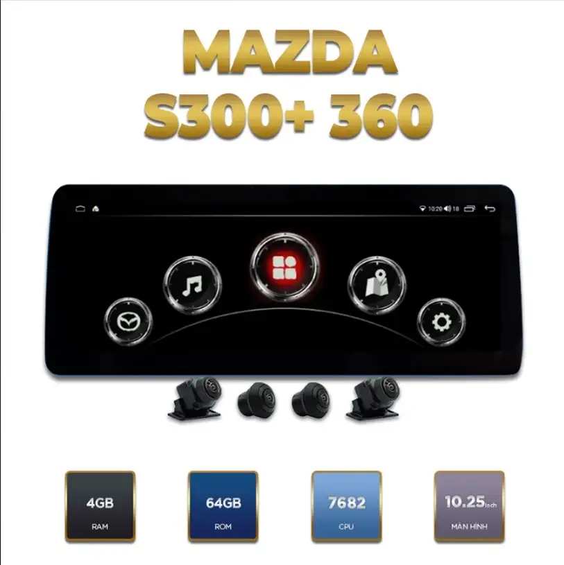 Màn Hình Android Mazda S300+ Pro 360