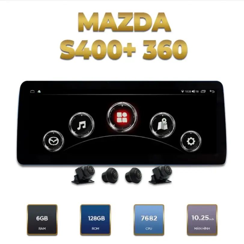 Màn Hình Android Mazda S400+ Pro 360