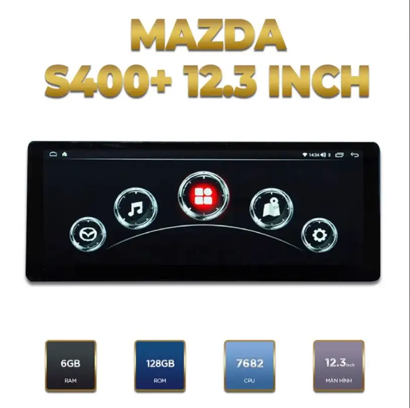 Màn Hình Android Mazda S400+ QLED 2K 12.3 Inch