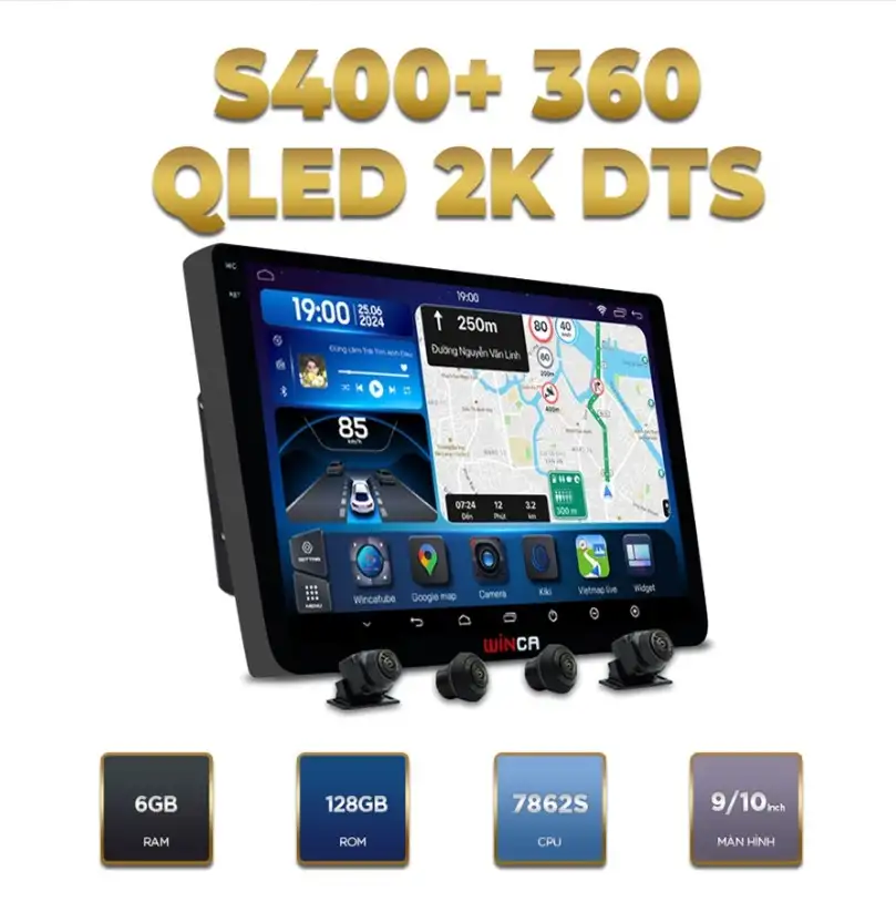 Màn Hình Android S400+ PRO QLED 2K DTS