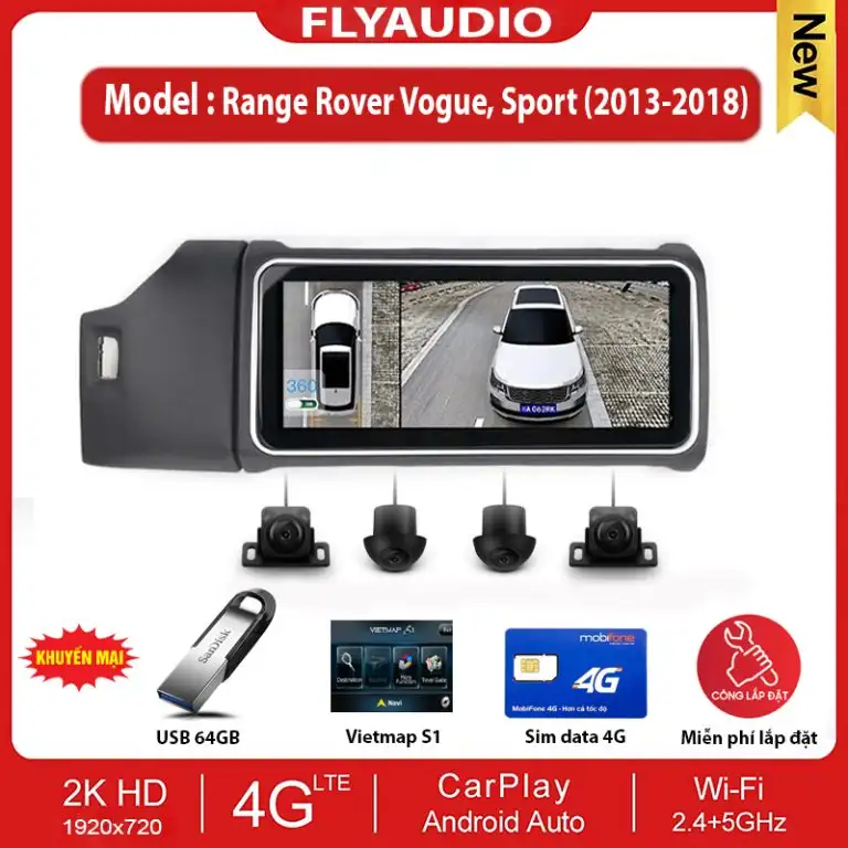 MÀN HÌNH FLY AUDIO RANGE ROVER CAMERA 360 (2013-2018)