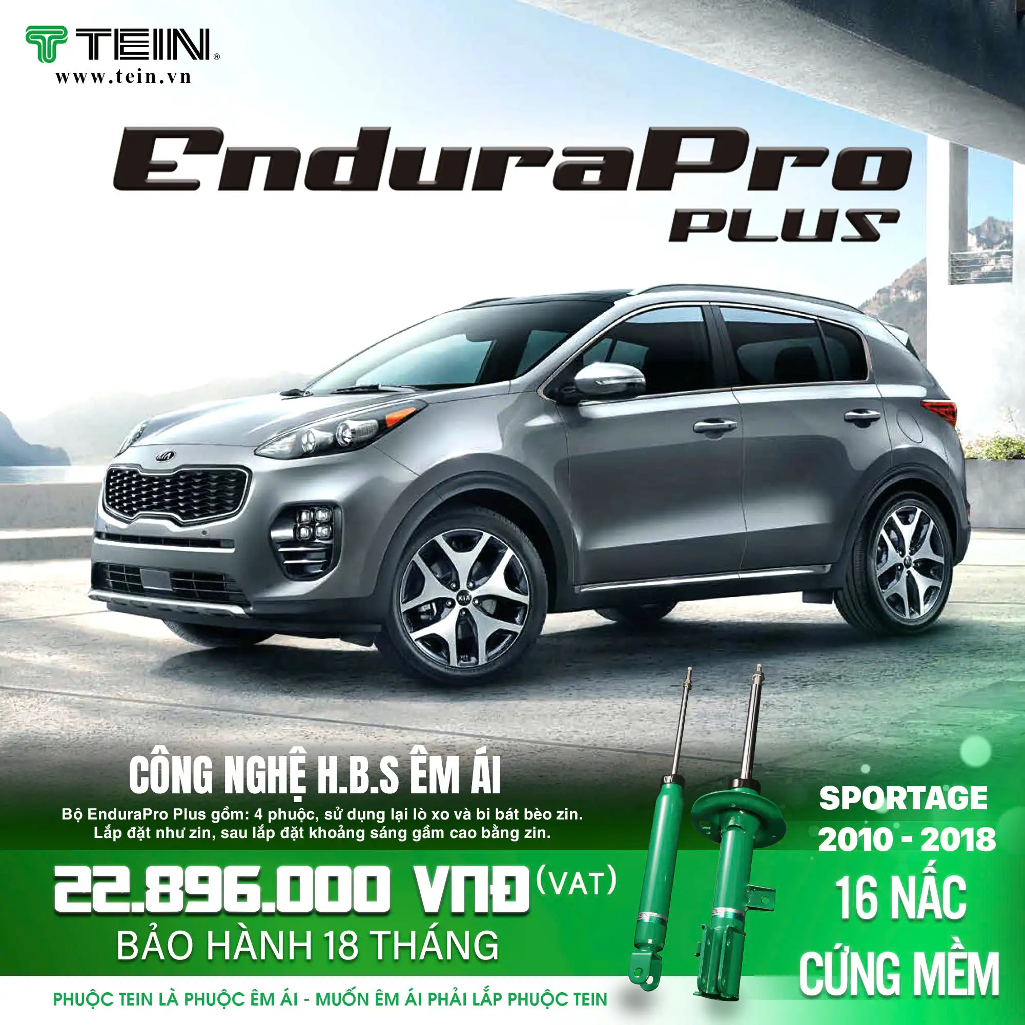 GIẢM XÓC CHO XE KIA SPORTAGE (2010-2018) TEIN ENDURAPRO PLUS