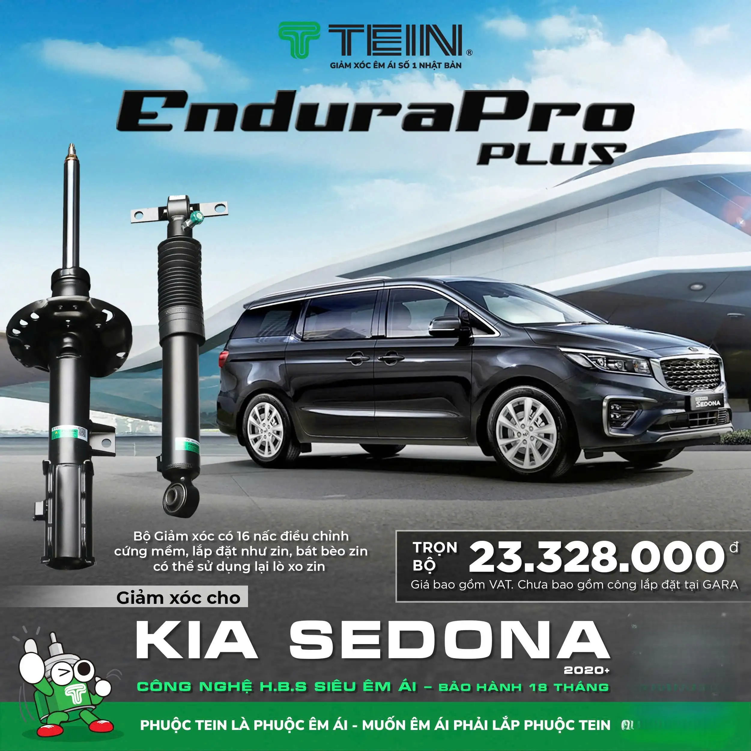 GIẢM XÓC CHO XE KIA SEDONA (2014-2020)TEIN ENDURAPRO PLUS